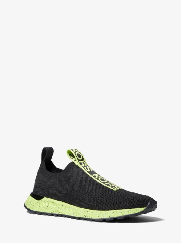 Damske Tenisky Michael Kors Bodie Logo Tape Mesh Slip-On Čierne - Topanky Michael Kors Outlet | IAKQL-2074